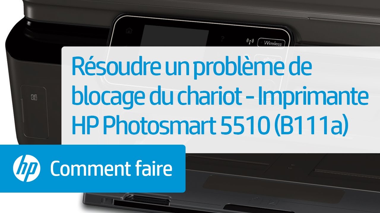 Résoudre un problème de blocage du chariot - Imprimante e-tout-en-un HP Photosmart 5510 (B111a)