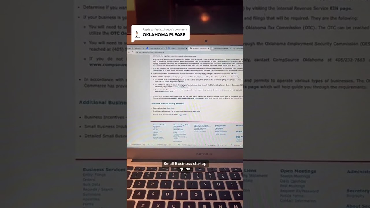 How to Register a Business in Oklahoma!