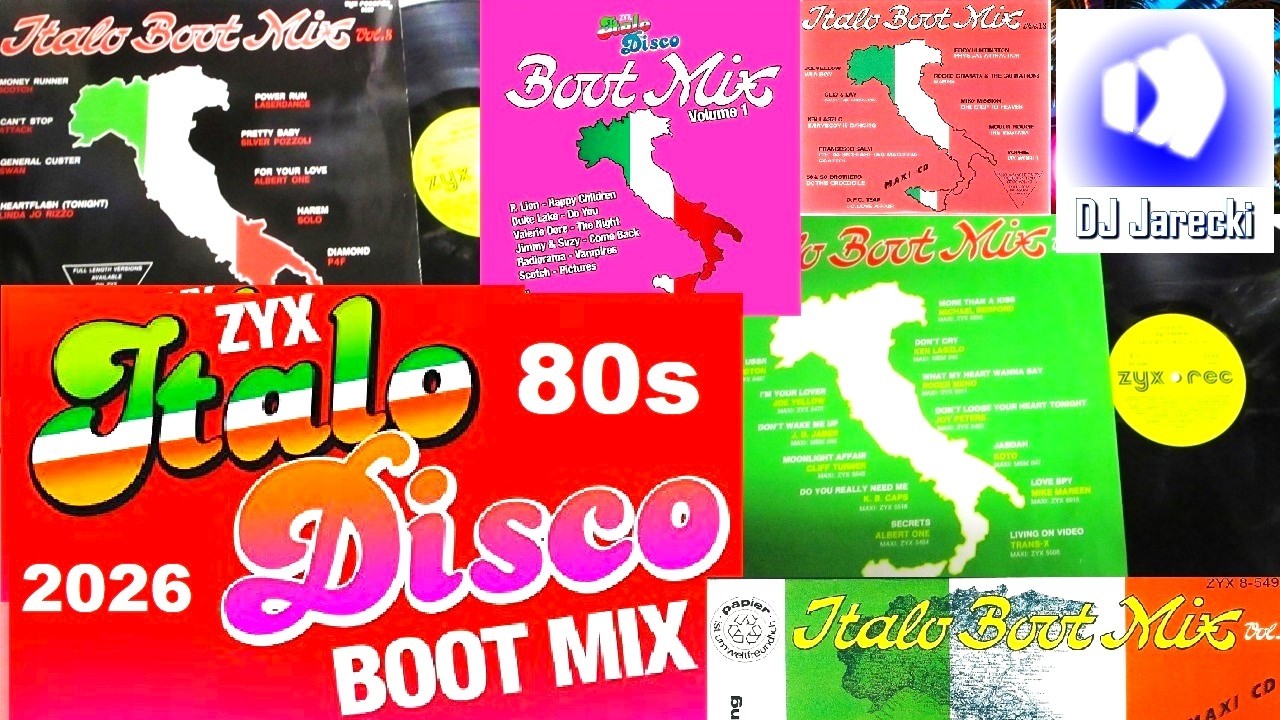 The Ultimate Italo Boot Mix 1-8 🔥 Full Non-Stop ZYX Megamix (Retro Vinyl Style) - DJ Jarecki