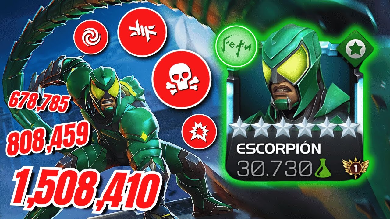 2 MILLONES POR MINUTO | ¿¡La rotacion SECRETA de ESCORPION que ROMPE EL JUEGO!? | MCOC