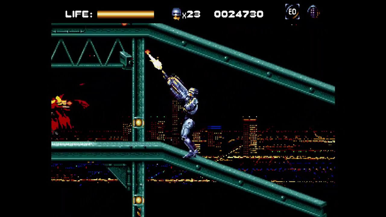 RoboCop versus The Terminator (SEGA GENESIS) Walkthrough- Uncensored Mode