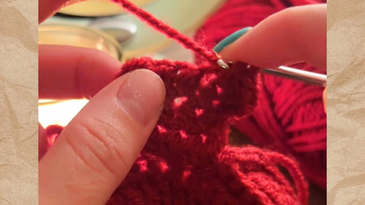 Slow crochet with ambient nature sounds | no talking 🐝🌲