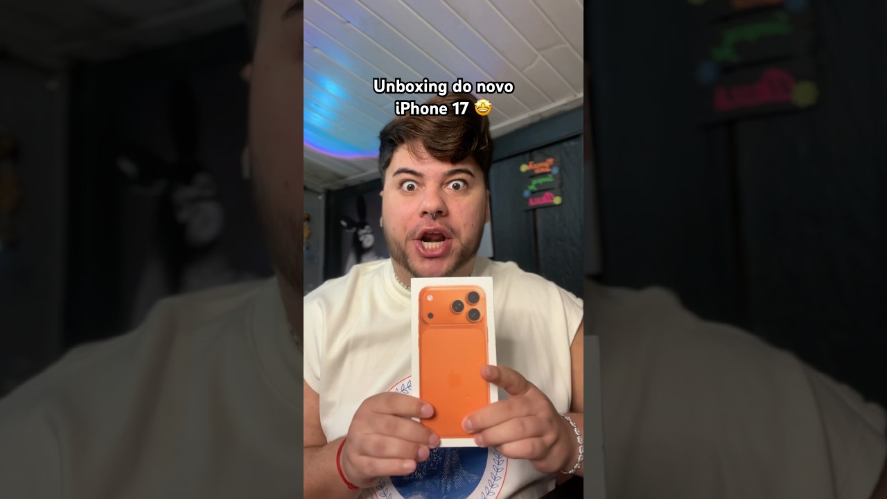 Abrindo o novo iPhone 17 Pro Max 🤩 #unboxing #iphone #iphone17 #iphone17promax