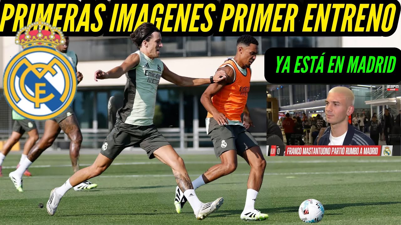 EL REAL MADRID comienza la PRETEMPORADA primer ENTRENAMIENTO del REAL MADRID FRANCO ya ESTA enMADRID