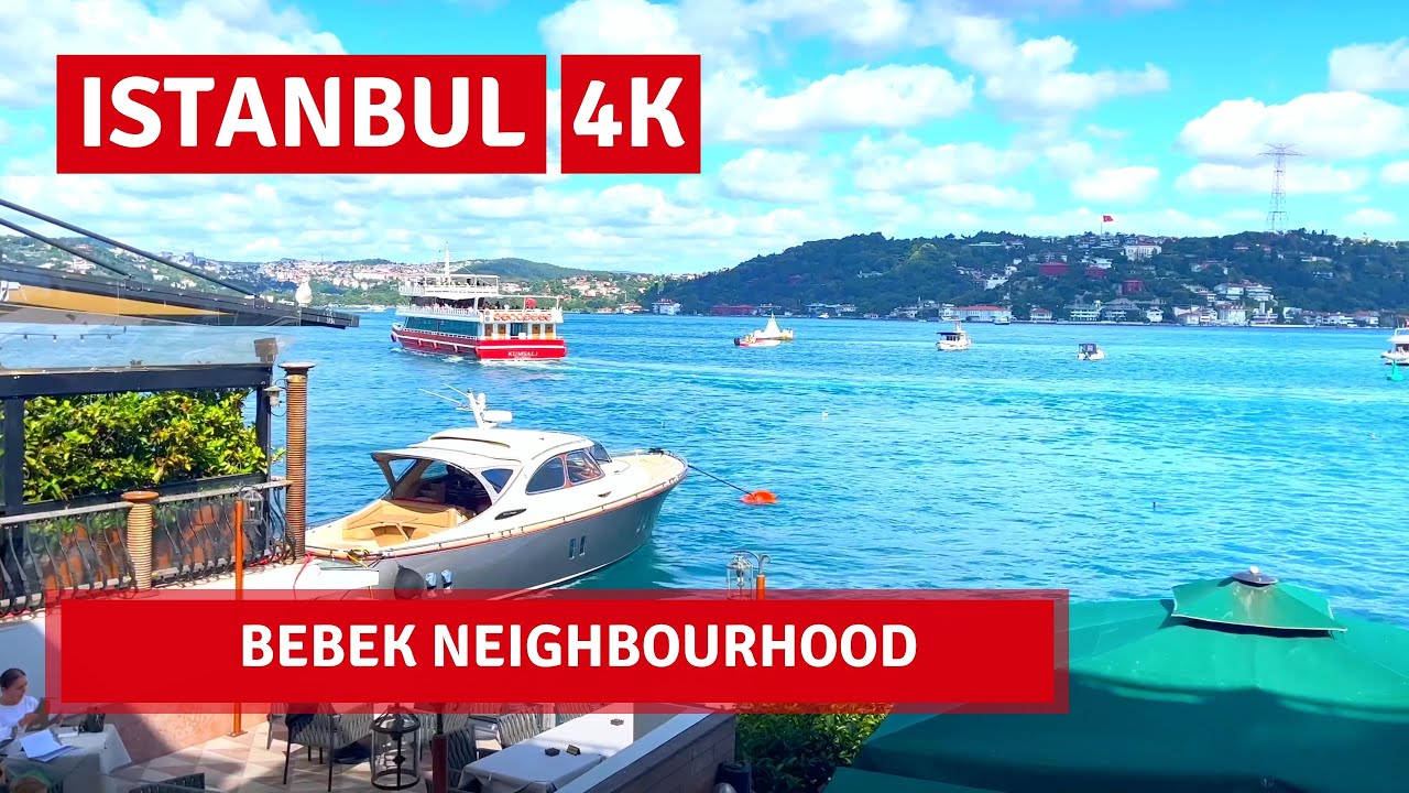 Istanbul 2022 Bebek Neighbourhoods 18July Walking Tour|4k UHD 60fps