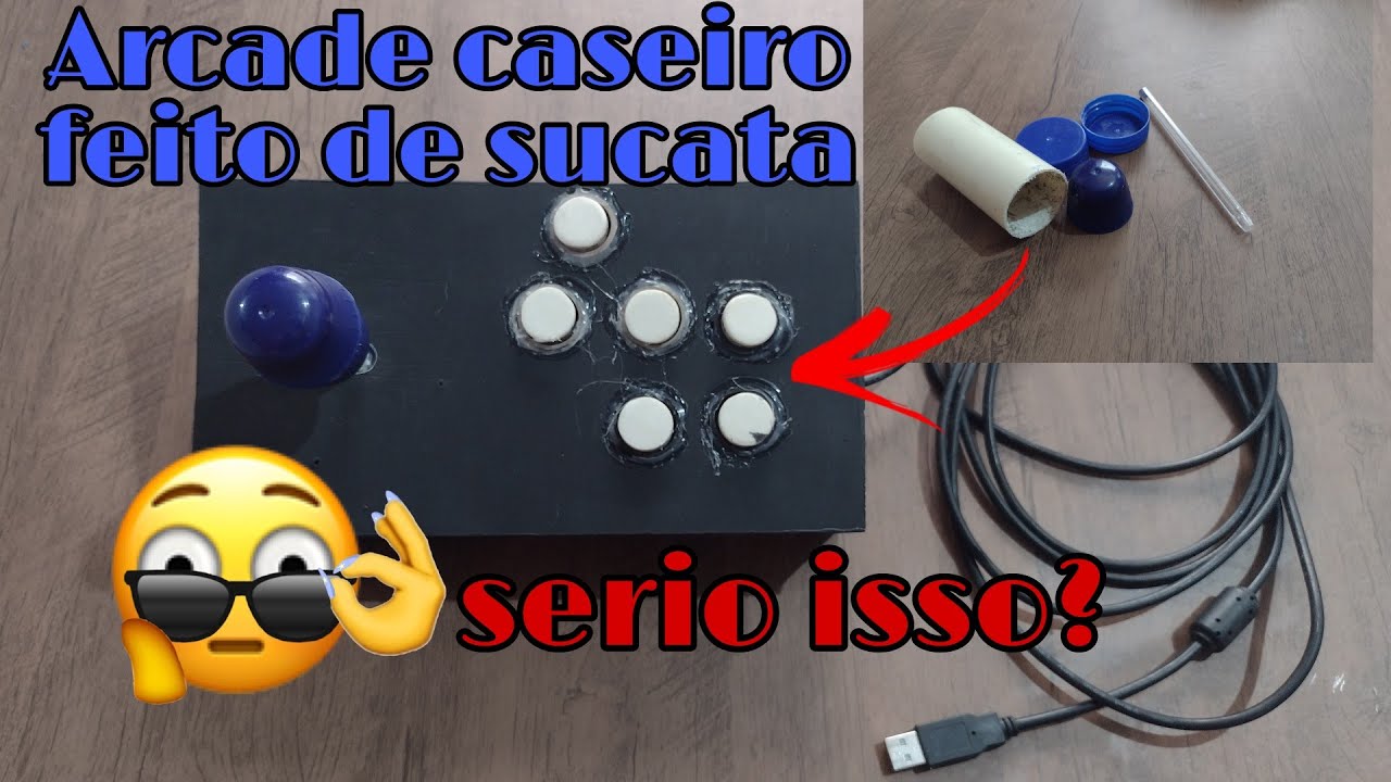como fazer alavanca direcional manche  arcade caseiro part3 final