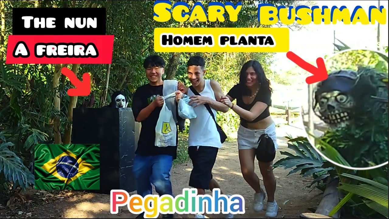 Bushman Prank | Nun Prank | Scaring the Brazilians