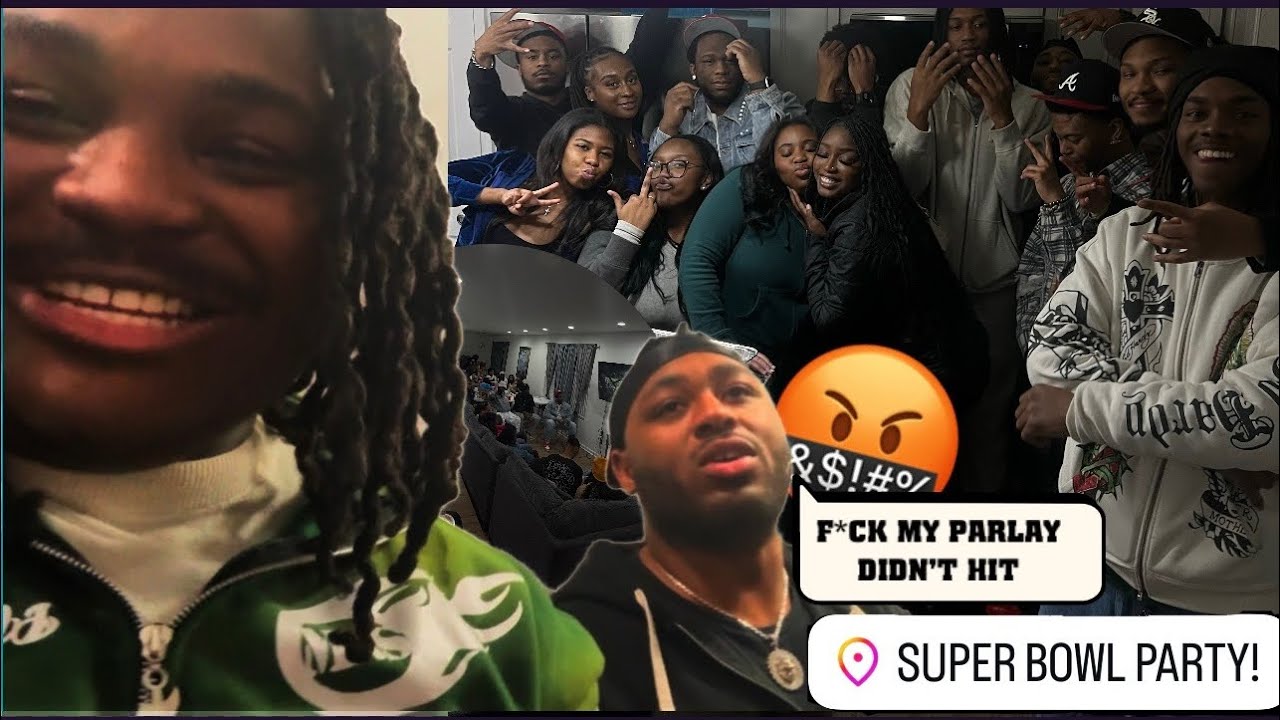 The Gang threw a Super Bowl party… (VLOG)😱