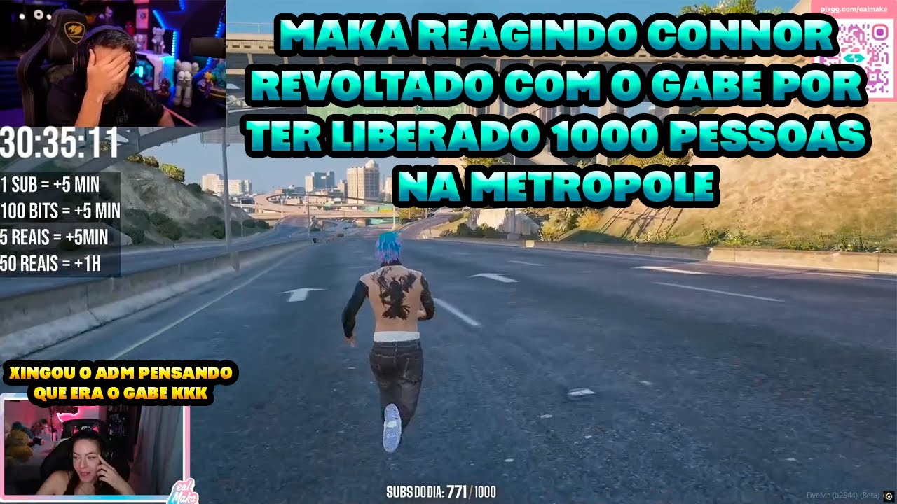 MAKA REAGINDO CONNOR REVOLTADO COM O GABE, POR TER LIBERADO 1000 PESSOAS NA METROPOLE