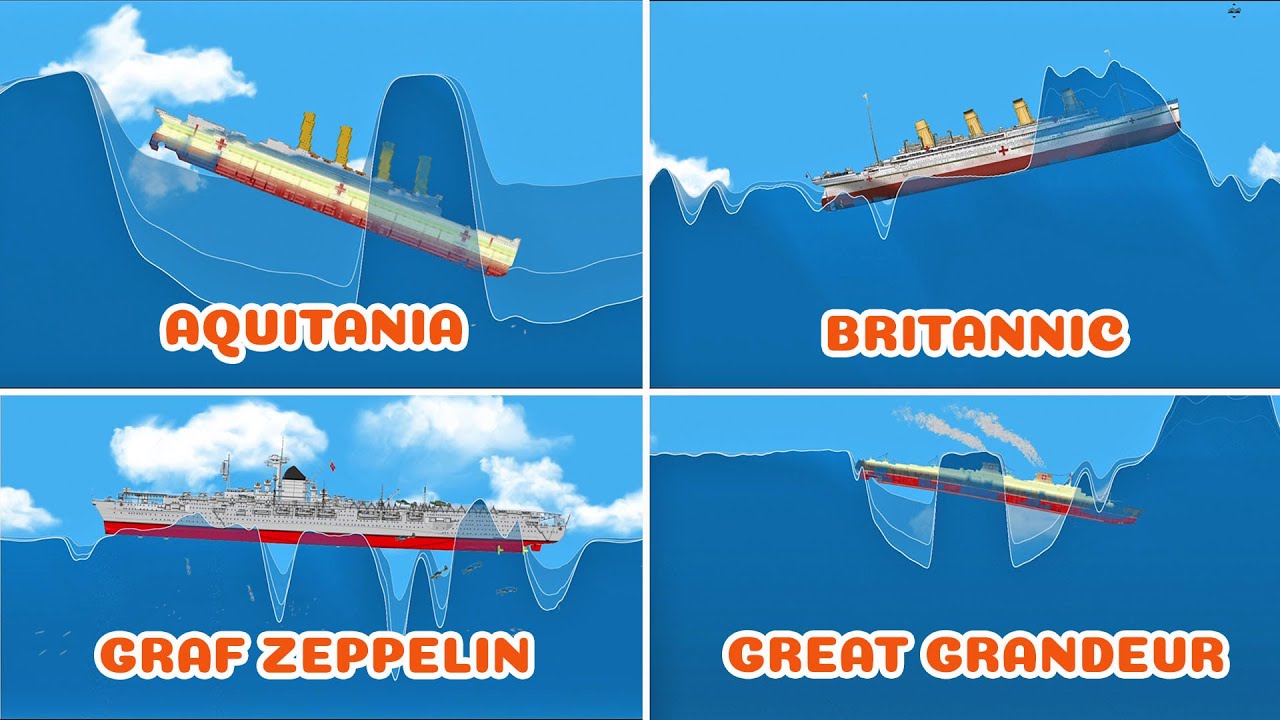The ships encounter fierce waves