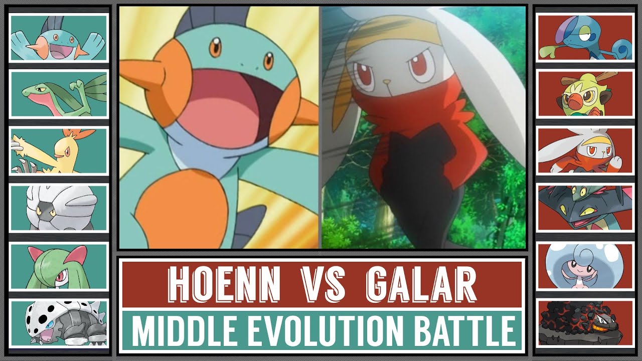 Middle Evolution Battle | HOENN vs GALAR