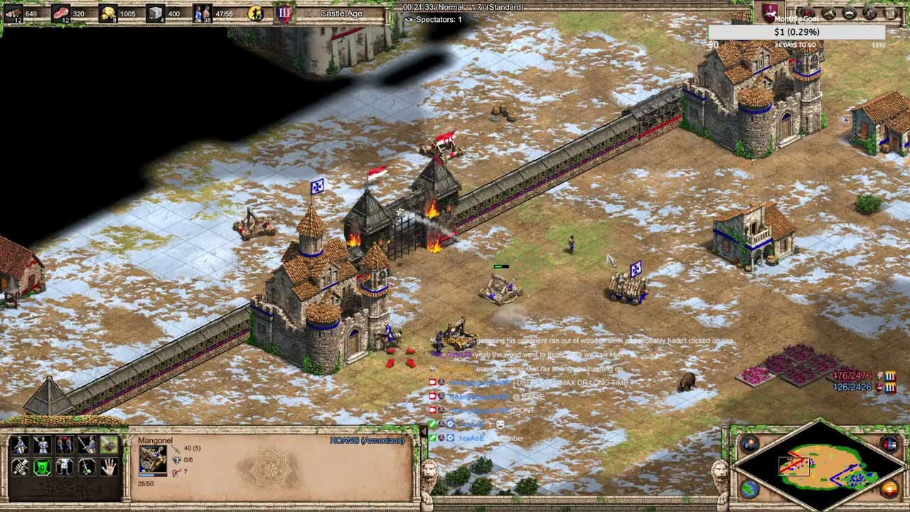 IT IS VERY DIFFICULT TO END IN THE CASTLE AGE AFTER NEFT