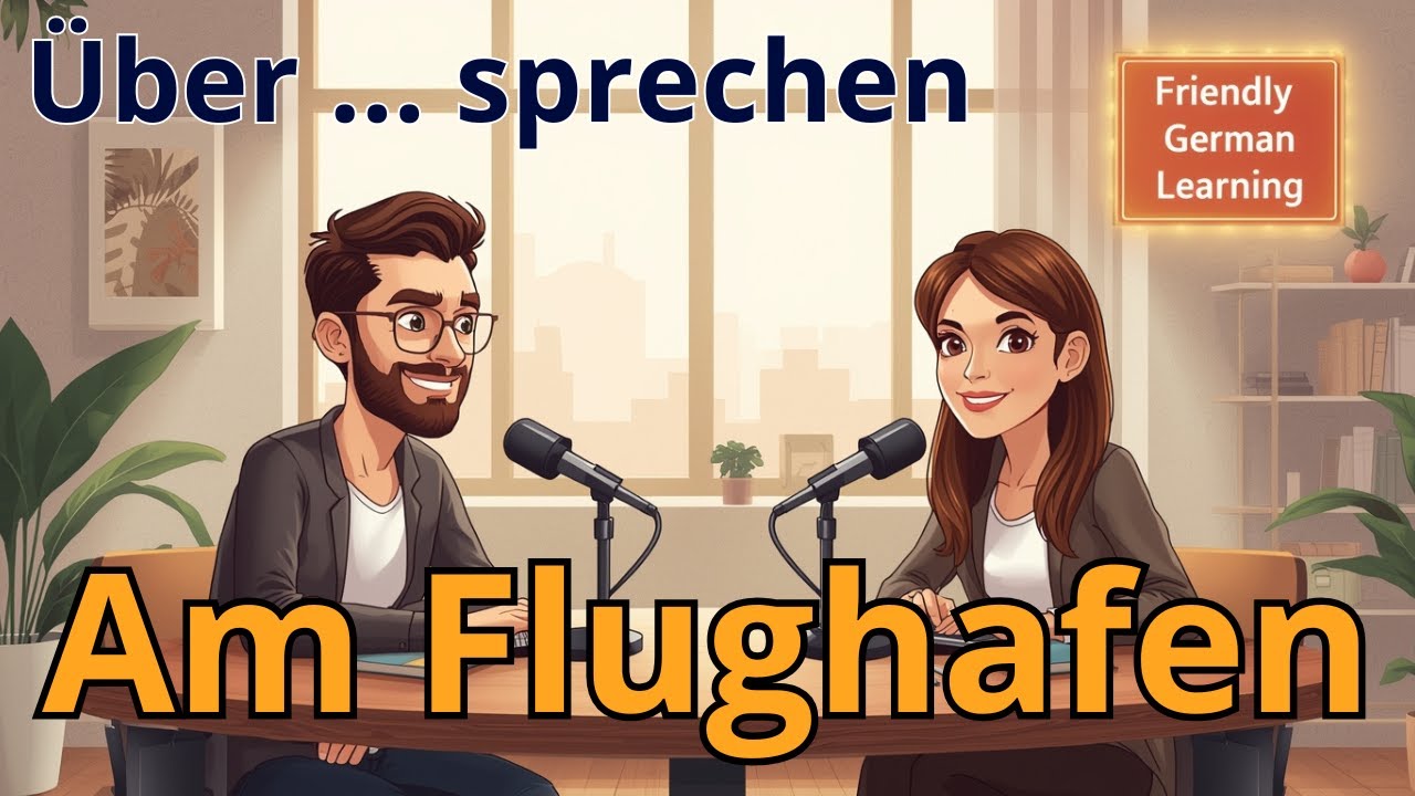 Talking About At the Airport in German | Am Flughafen auf Deutsch | Geman Listening Practice