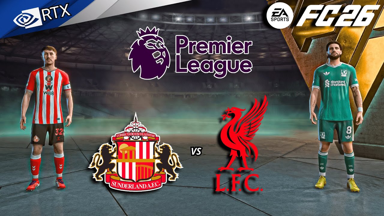 FC 26 - Sunderland vs Liverpool Ft. Wirtz, Salah | Premier League 25/26 Full Match | PC™ [4K60]