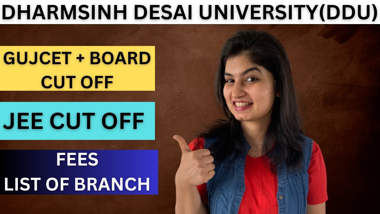 DHARMSINH DESAI UNIVERSITY | DDU | CUT OFF | JEE MAIN | GUJCET | Placement | it's me yamee |
