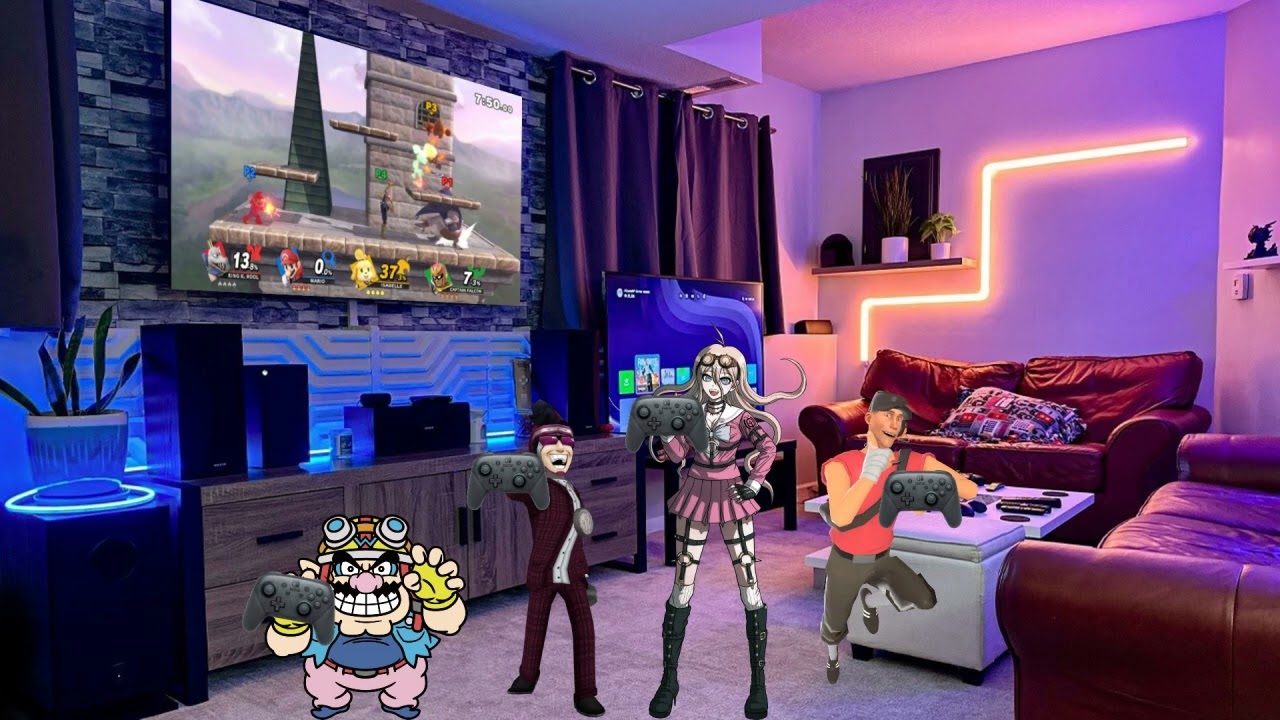 Wario and friends die in a nuclear explosion while playing Super Smash Bros Ultimate.mp4