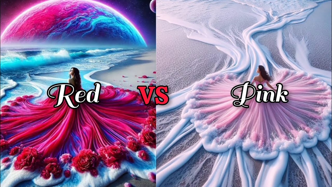 Red VS Pink challenge ❤️💗|Which one is your favorite?|@Dramatic_way Subscribe❤️✨🎀