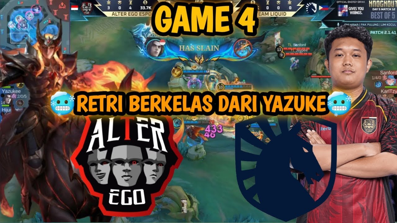 ALTER EGO VS TEAM LIQUID - RETRI BERKELAS DARI YAZUKE