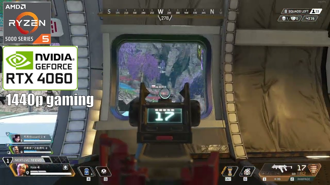Apex Legend Preset All Low 1440p | Ryzen 5 5500 - RTX 4060 - 32GB RAM