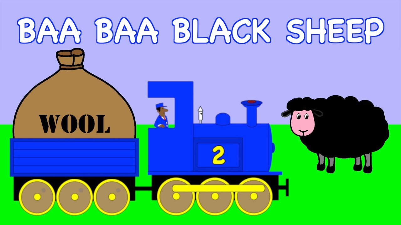 Baa Baa Black Sheep | TRAIN SONG | RainbowRabbit | @rainbowrabbitsongs | #rainbowrabbitsongs