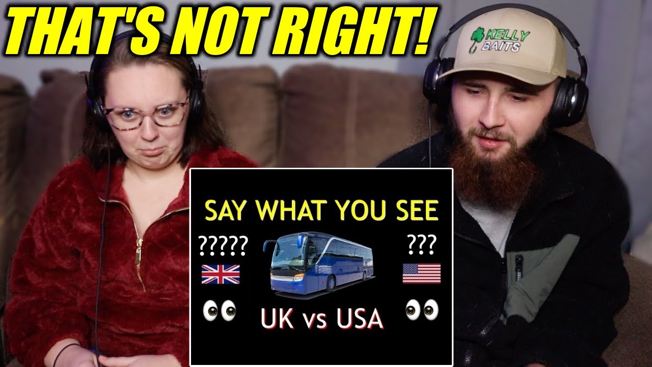 Americans React to BRITISH vs AMERICAN English! **50 DIFFERENCES**
