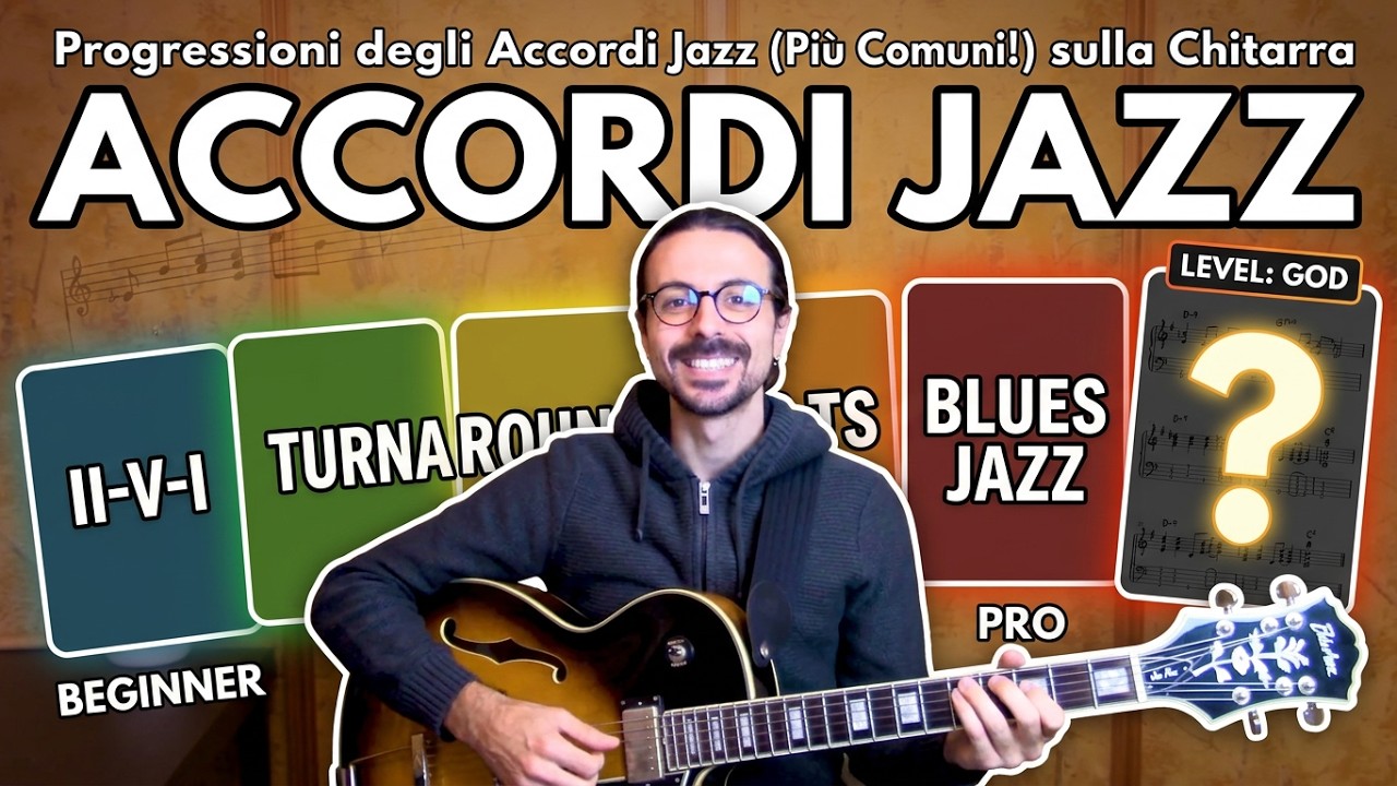 Progressioni degli Accordi Jazz (Le Più Comuni!) sulla Chitarra