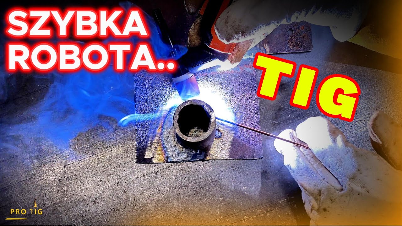 Zimowe szybkie spawanie TIG spawam materiał ze złomu