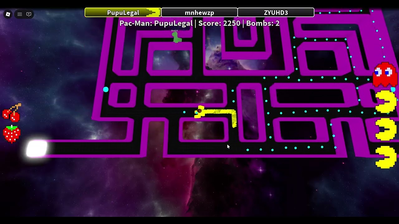 Playing a remake of Pacman VS