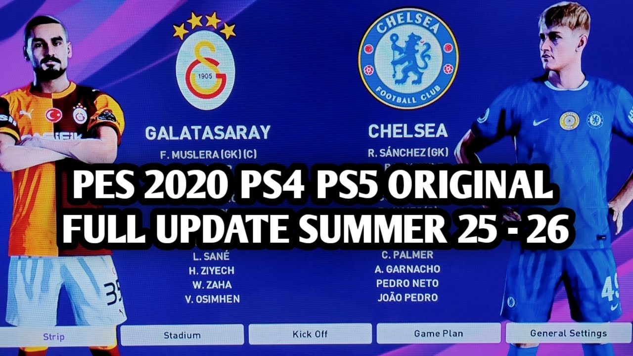 REVIEW UPDATE PATCH OPTION FILE PES 2020 PS4 PS5 ORIGINAL FULL SUMMER 2025 - 2026