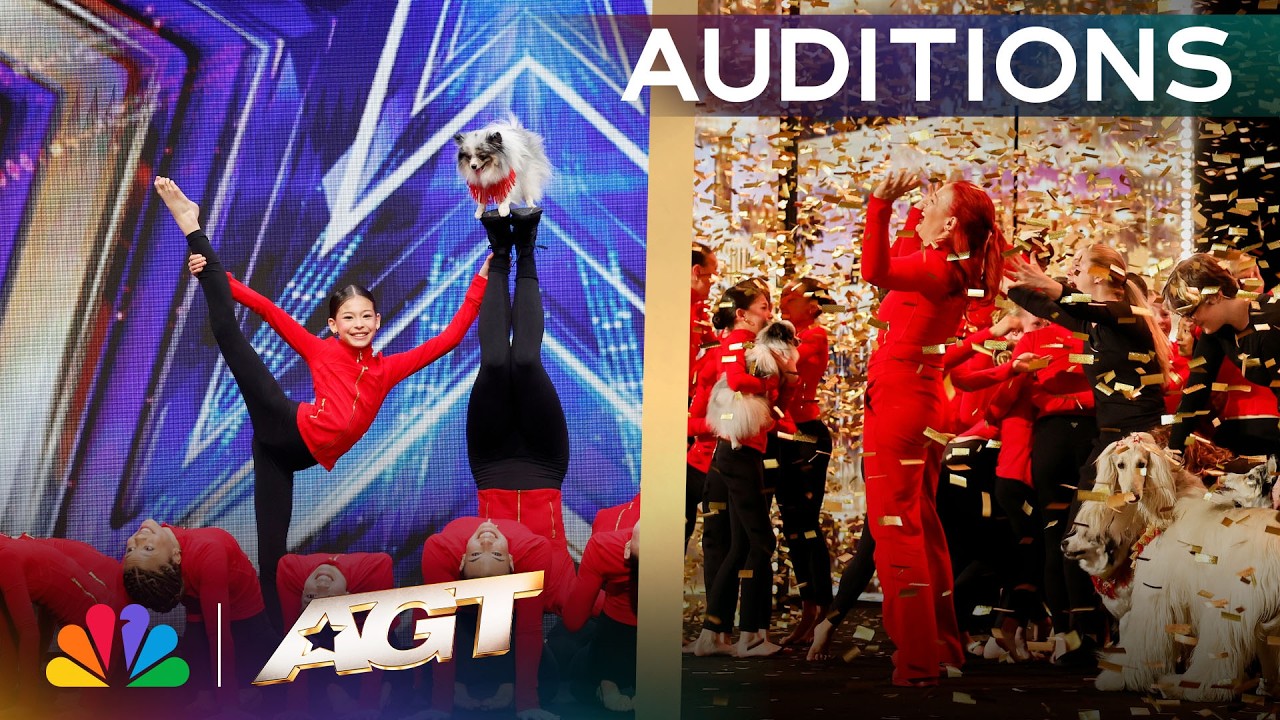 Golden Buzzer: Acro Canine Crew Has Terry Crews RACING To The Stage! | Auditions | AGT 2026