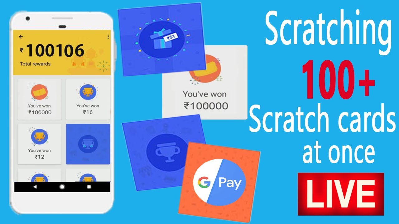 Google Pay (Tez) Scratching 100+ Scratch Cards Live at once | 100% Real & Safe | With Live Proof
