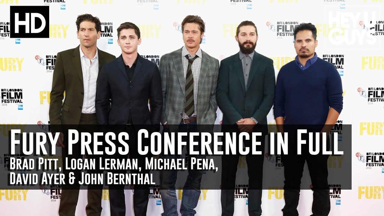 Fury Press Conference in Full - Brad Pitt, Shia LaBeouf, Logan Lerman, David Ayer
