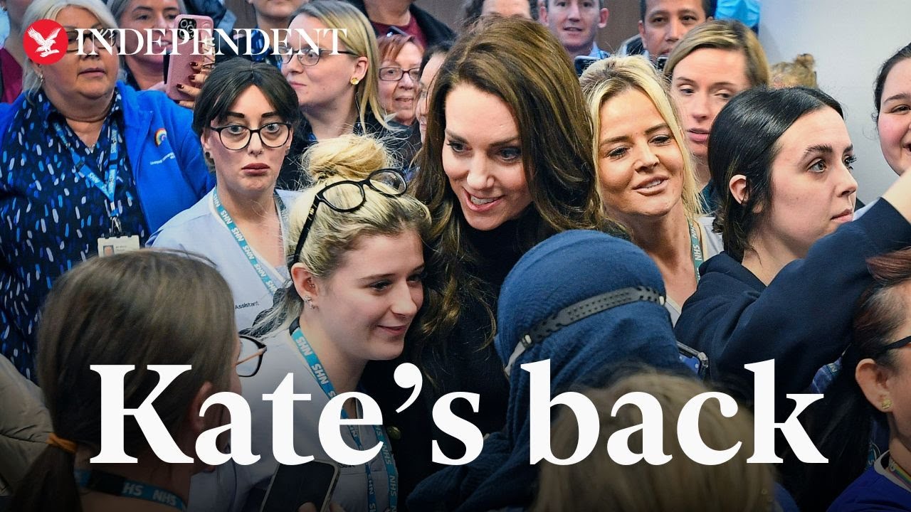 Kate comforts cancer patients on return to Royal Marsden Hospital