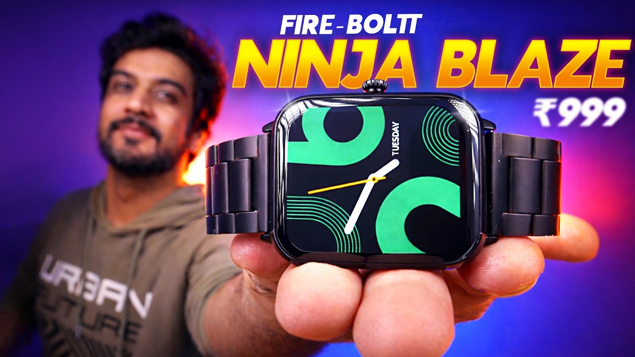 Fire-Boltt Ninja Blaze Smartwatch Review ⚡️ Best Budget Luxury Smartwatch Under ₹1000!!