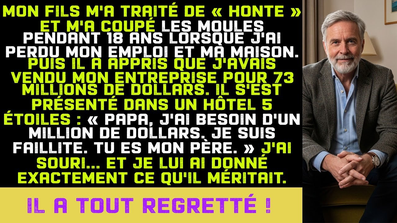 Mon fils m’a appelée “honte” pendant 18 ans. J’ai vendu mon entreprise pour 73M$…