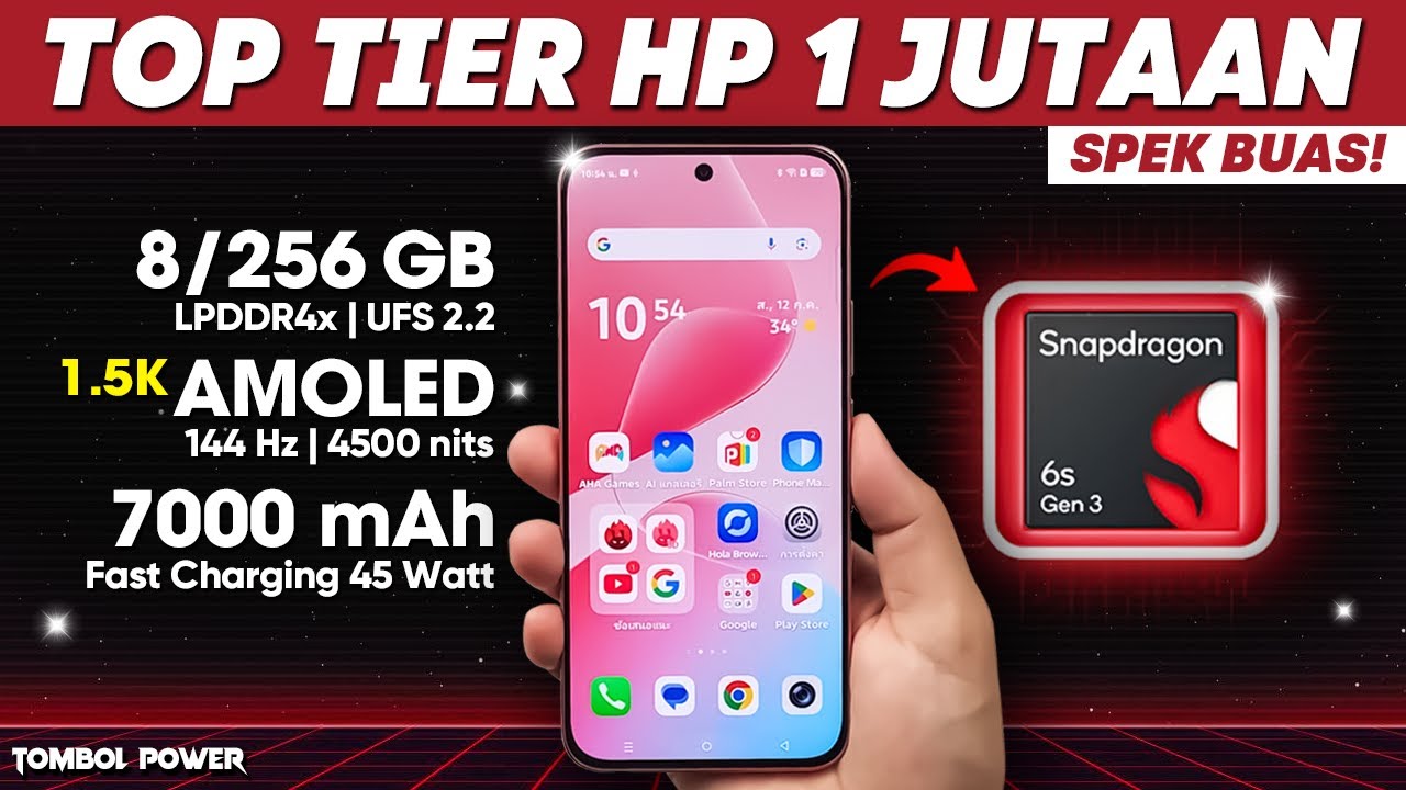 8 TOP TIER HP 1 JUTAAN SEPTEMBER 2025! Murah Tapi Buas🔥