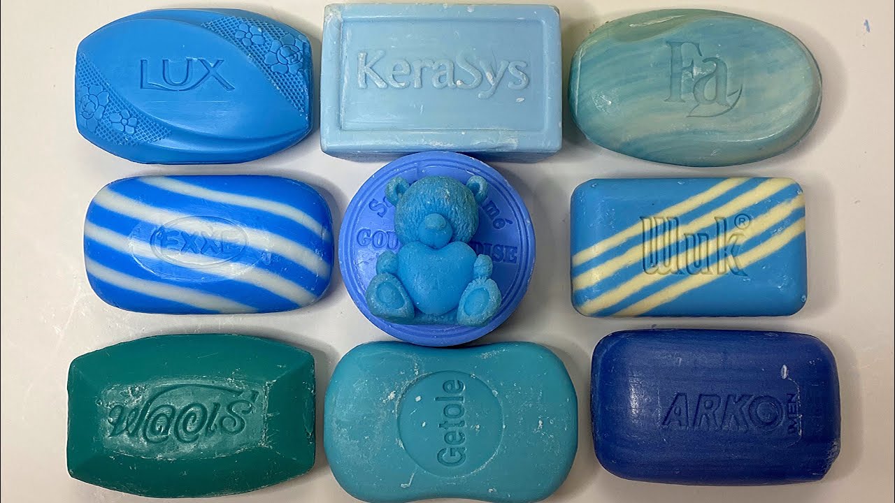 Blue Soap💙 Soap Cutting ASMR. Relaxing Sounds (no talking). Satisfying ASMR Video. Asmr soap.