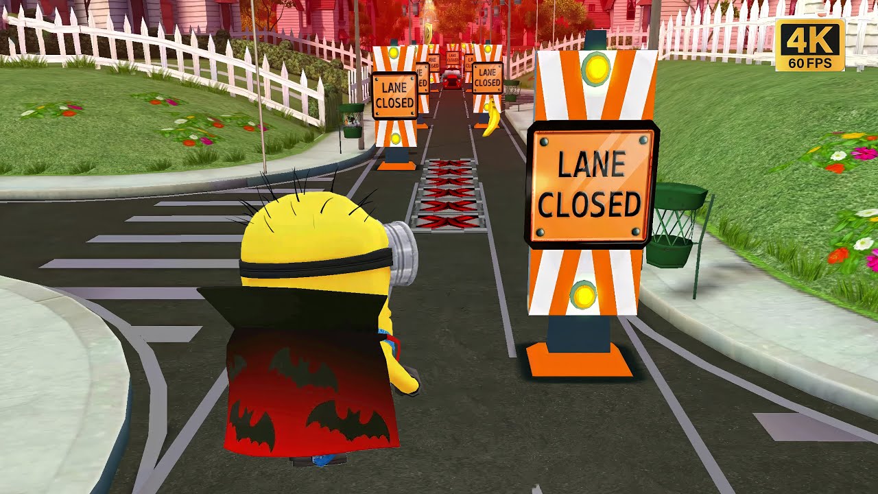 Minion Rush 1 Run 2 Challenge at Residential Area with Golden Ticket Vampire Minion