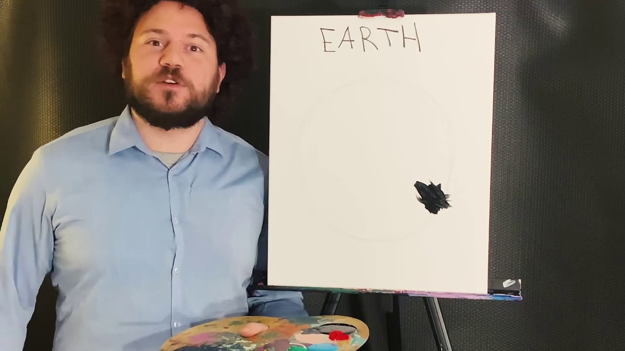 Bob Ross paints Corona Virus