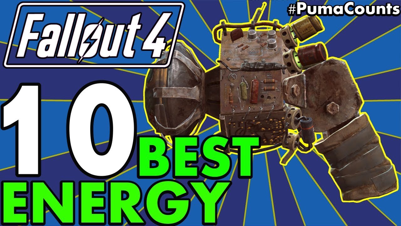 Top 10 Best and Strongest Energy Weapons in Fallout 4 (Includes Unique and DLC Weapons) #PumaCounts