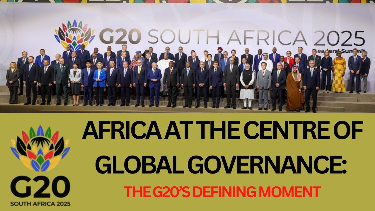 Africa at the Centre of Global Governance: The G20&rsquo;s Defining Moment