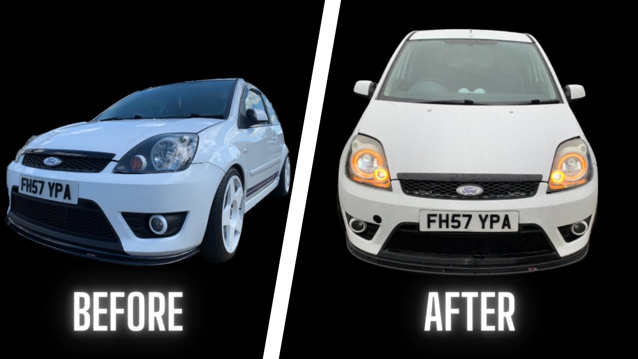 The Glow Up Part 4 Building Custom Headlamps, Bi-LED Projectors + Halo Rings For My MK6 Fiesta ST150