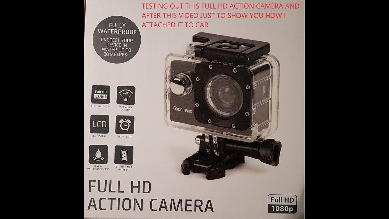 testing out this #GOODMANS FULL HD ACTION CAMERA