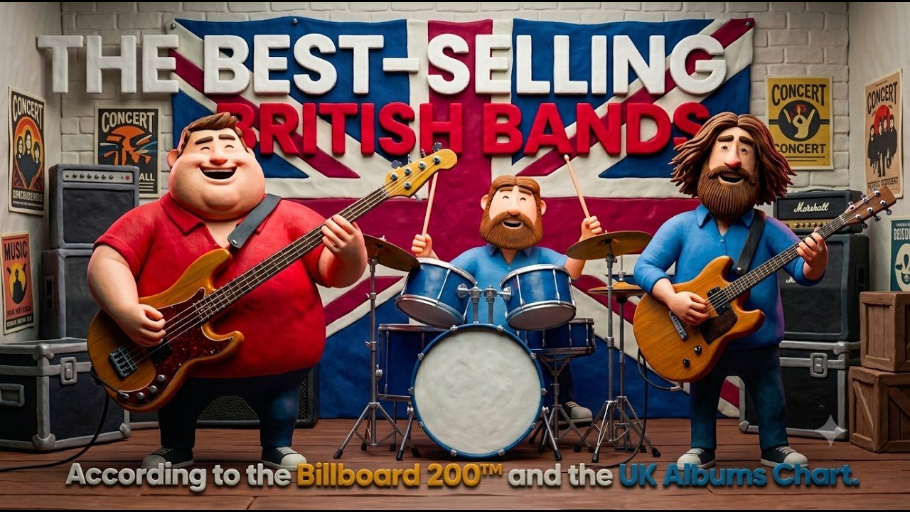 20 самых продаваемых БРИТАНСКИХ РОК-ГРУПП по версии Billboard 200™ и UK Albums Chart