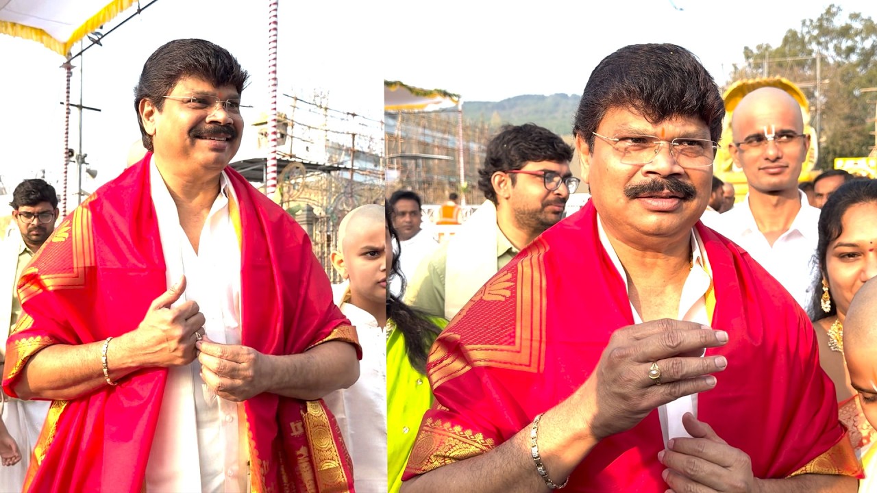 Director Boyapati Srinu & His Family Visits Tirumala Tirupati Temple @HitTVTalkies