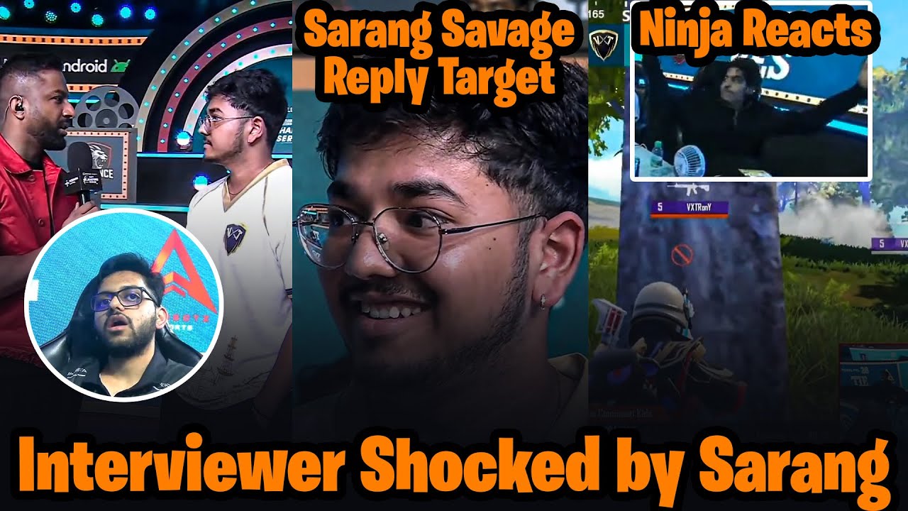 Sarang SAVAGE Reply Target🥵 Interviewer Shocked😱 VXT NinjaJOD Reacts | BGCS