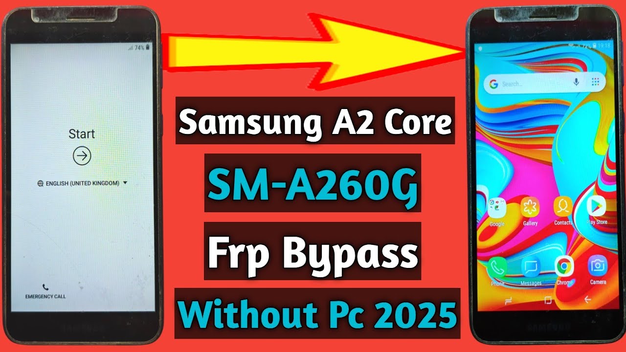 Samsung a2 core frp bypass 2025 | A2 core google account remove | Samsung a260g frp bypass 2025