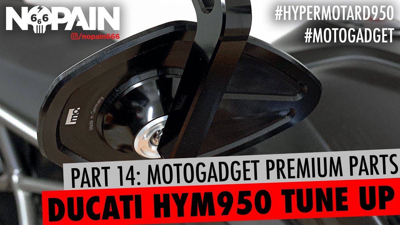NoPain's Ducati Hypermotard 950 Tuning Workshop - Part 14 - MotoGadget Turn Signals and Mirrors