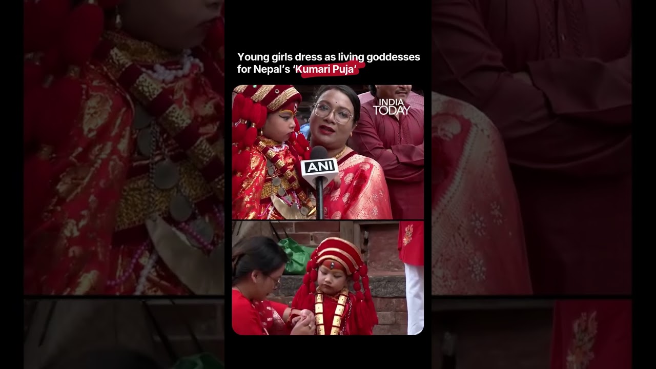 Nepal&rsquo;s Kumari Puja: Girls Worshipped As Living Goddesses In Kathmandu #nepal #kathmandu