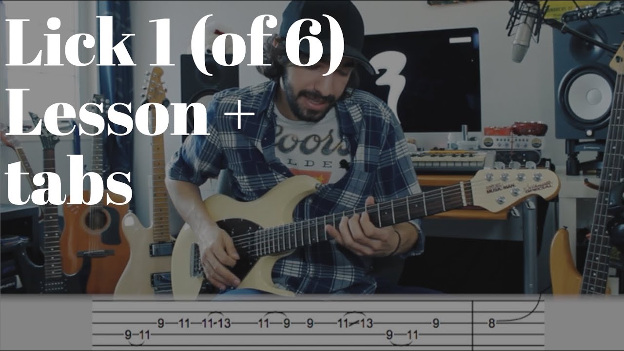 Lick 1 (of 6) lesson + tabs